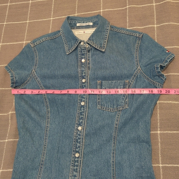VINTAGE Tommy Hilfiger Denim Dress - Picture 10 of 12